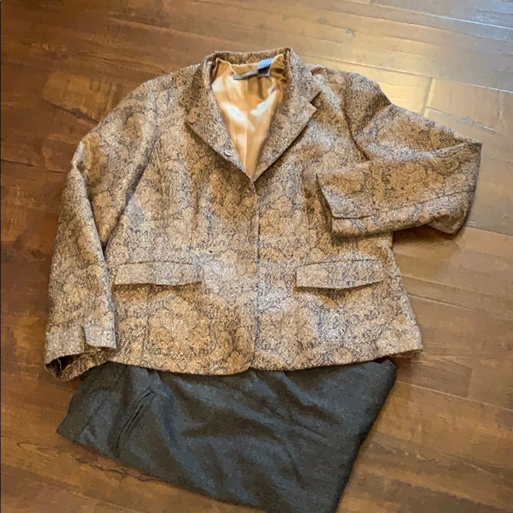 Holiday Wear Liz Claiborne Metallic jacket - Picture 1 of 4